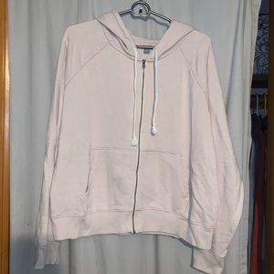 Cream zip up hoodie